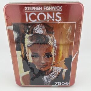 Icons Jigsaw Puzzle Audrey Hepburn Breakfast 750 Pieces NEW Factory Sealed